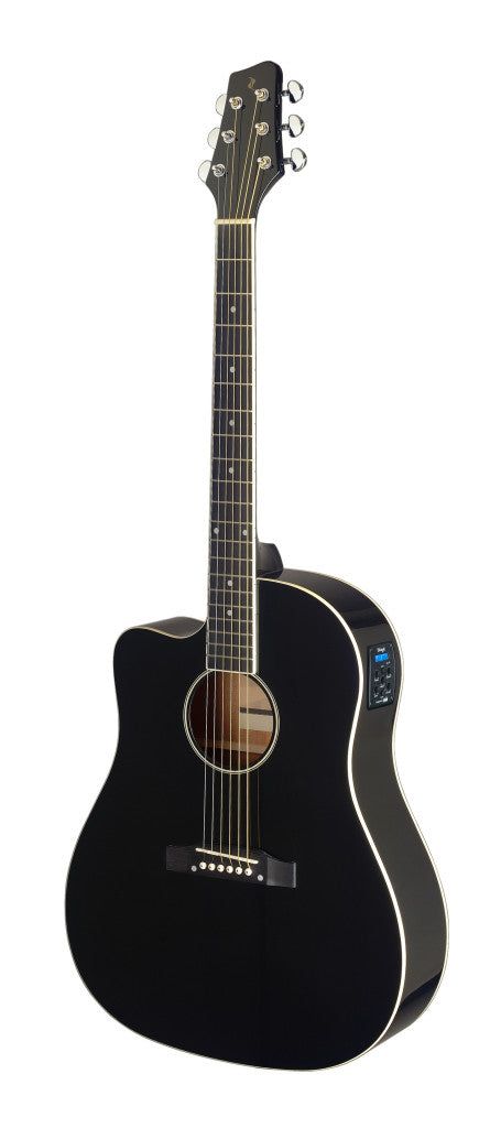 Stagg SA35 DSCE Left Hand Black