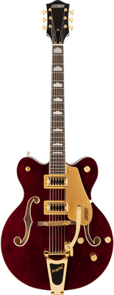 Gretsch G5422TG Electromatic Classic Hollow Body DC with Bigsby - Gold Hardware Walnut Stain