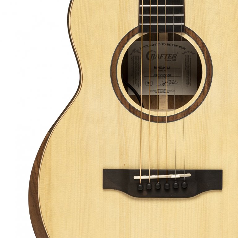 Crafter Mino KOA Electro-Acoustic Travel Guitar Spruce/Koa