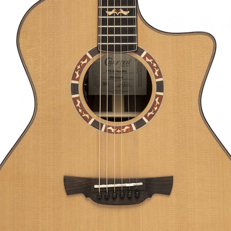 Crafter STG G18CE PRO Stage Series Grand Auditorium Electro-Acoustic Cedar/Rosewood