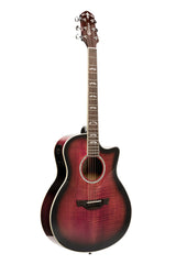 Crafter Noble TPS Electro-Acoustic Small Jumbo - Flamed Maple Transparent Purple Burst