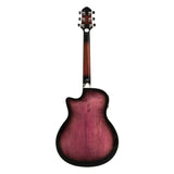 Crafter Noble TPS Electro-Acoustic Small Jumbo - Flamed Maple Transparent Purple Burst