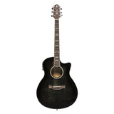 Crafter NOBLE TBK Small Jumbo Electro-Acoustic Flamed Maple Black