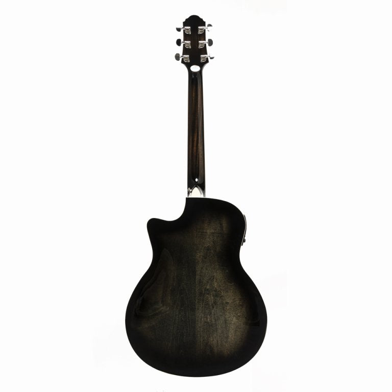 Crafter NOBLE TBK Small Jumbo Electro-Acoustic Flamed Maple Black