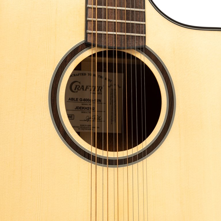 Crafter Able G600CE 12-String Grand Auditorium Electro-Acoustic Natural