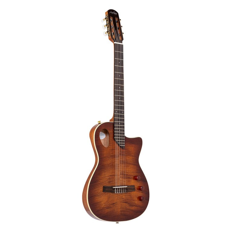 Angel Lopez Sherry CE Hybrid Nylon Electric Semi-Acoustic - Tobacco Sunburst