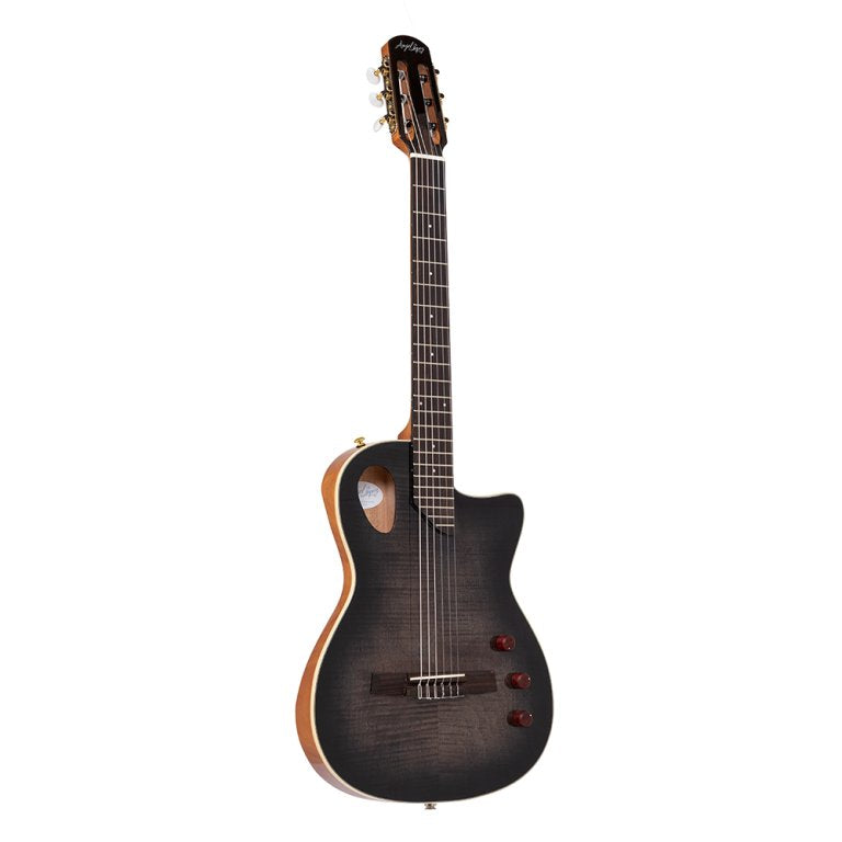 Angel Lopez Sherry CE Hybrid Nylon Electric Semi-Acoustic - Black
