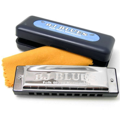 BJ Folk Blues Bb Harmonica SH-H10BBS