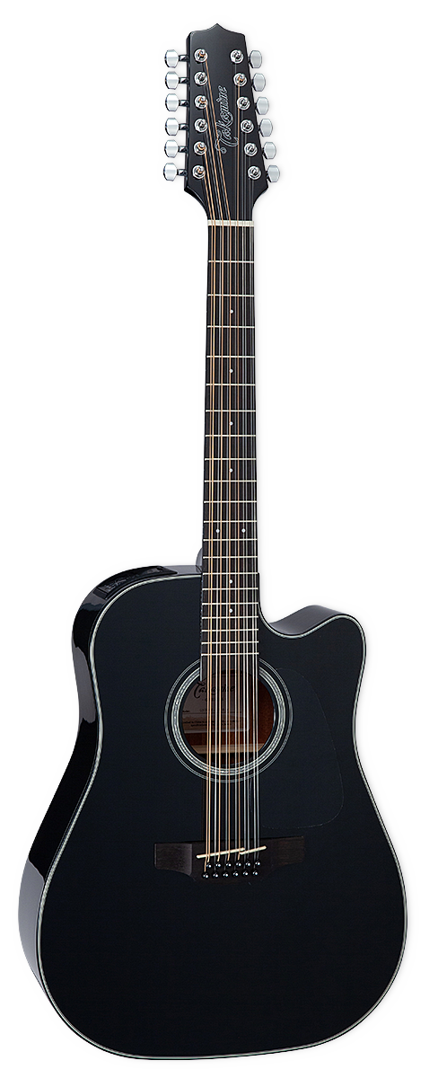 Takamine GD30CE 12-String Dreadnought Black