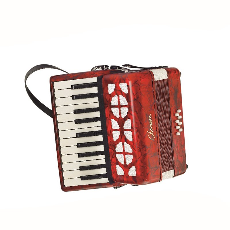 Chanson accordion 8 bass Red