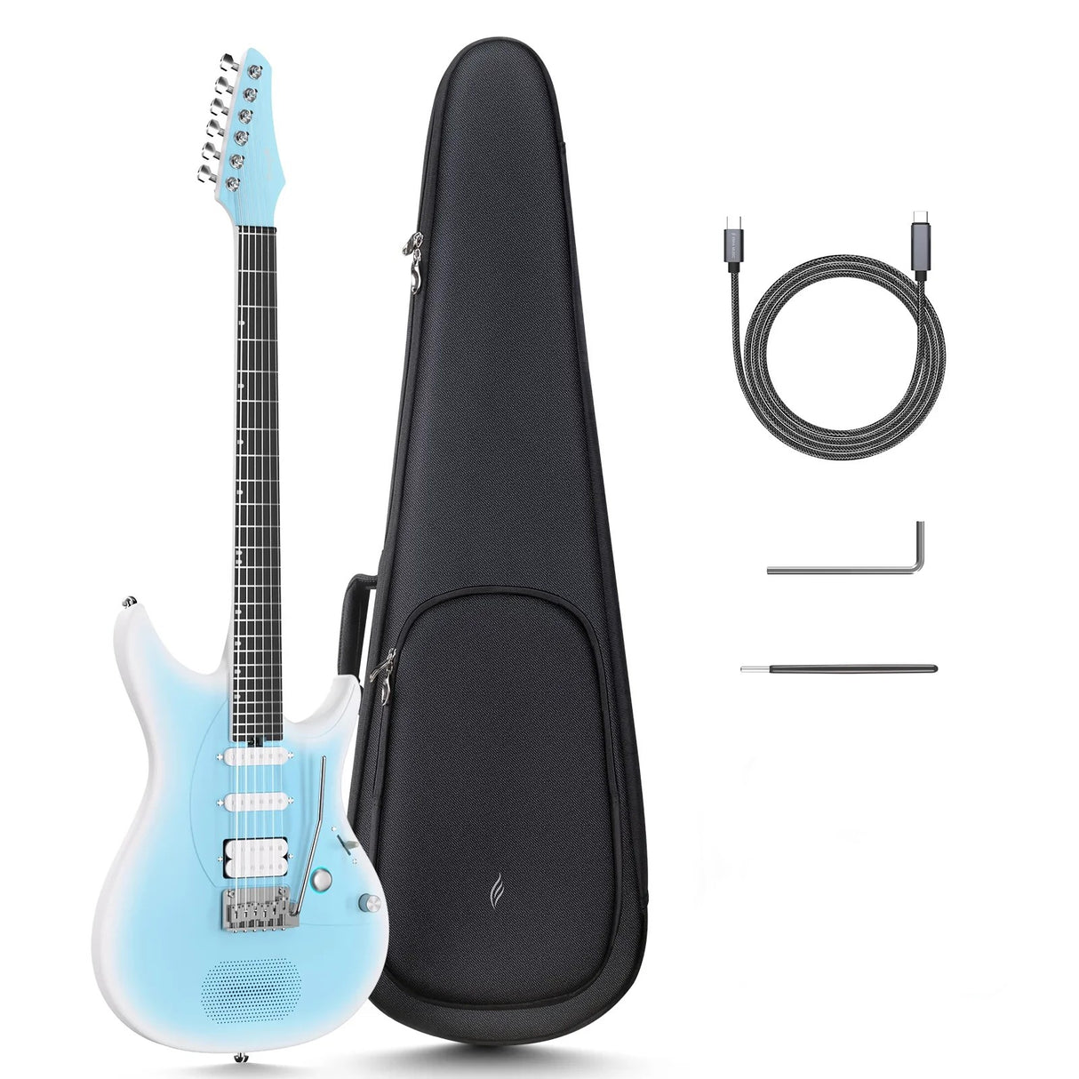 Enya Nova Inspire Smart Guitar Light Blue With Case