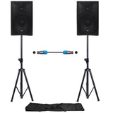 QTX QUEST 12 PA Package Setup With Stands