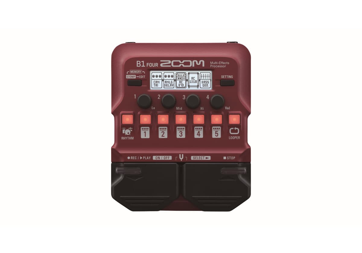 Zoom B1 FOUR Bass Multi-Effects Pedal