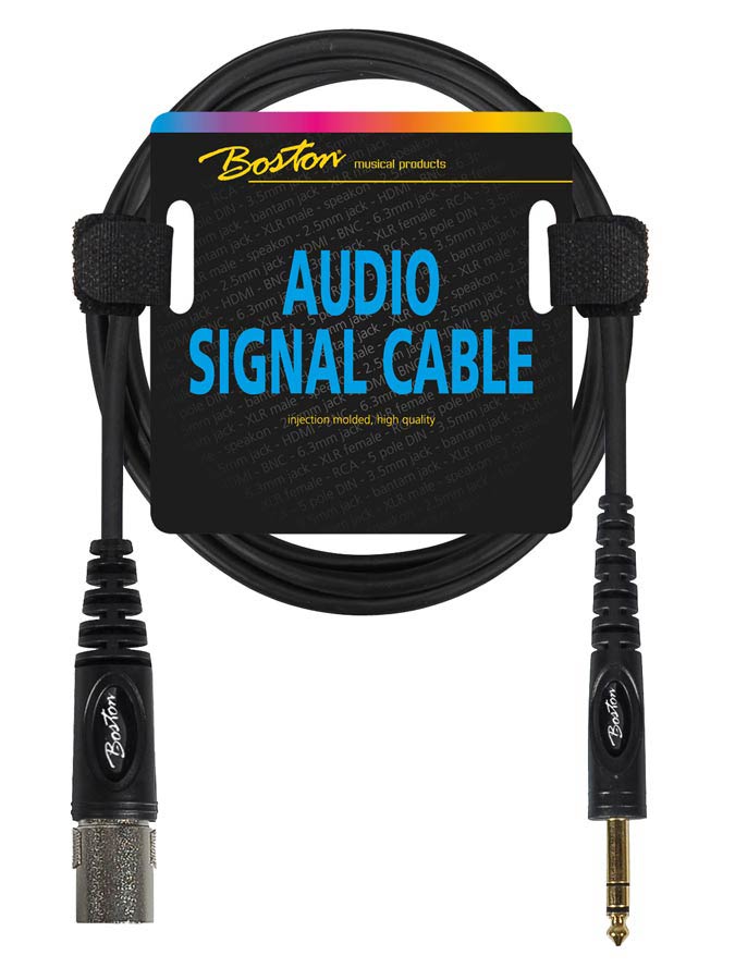 Boston Audio signal cable XLR male to 6.3mm jack stereo  9 meter