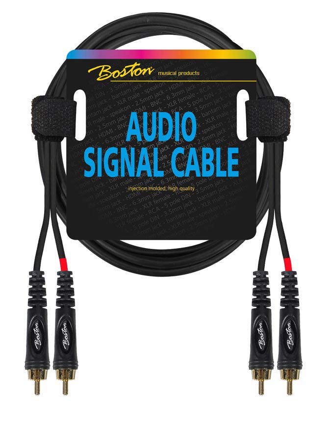 Boston Audio signal cable 2x RCA to 2x RCA  9 meter