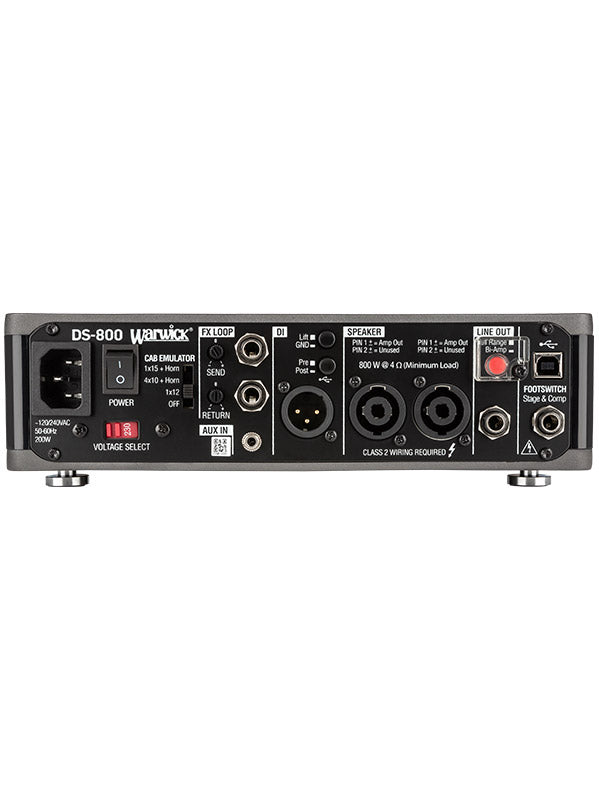 Warwick DS 800 - Double Stage Bass Amp Head 800 Watt