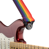 D'Addario Rainbow Guitar Strap 50MM Poly Auto lock