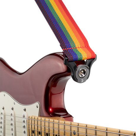 D'Addario Rainbow Guitar Strap 50MM Poly Auto lock