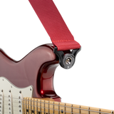 D'Addario Red Guitar Strap 50MM Poly Auto lock