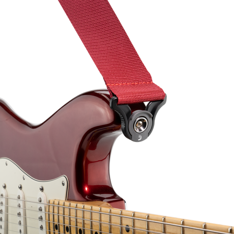 D'Addario Red Guitar Strap 50MM Poly Auto lock