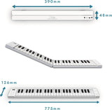 Carry-on Folding Piano 49 Touch - White