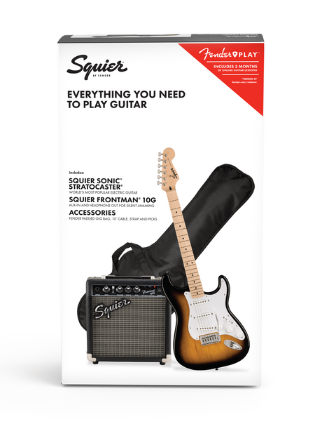 Squier Sonic Stratocaster Pack- Sunburst