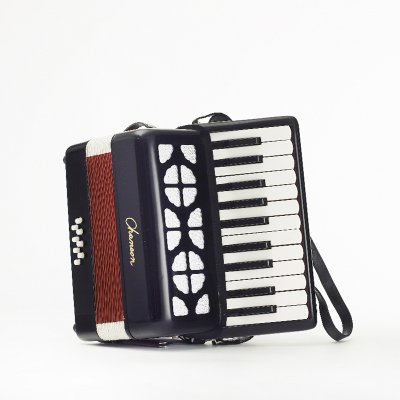 Chanson accordion 8 bass Black