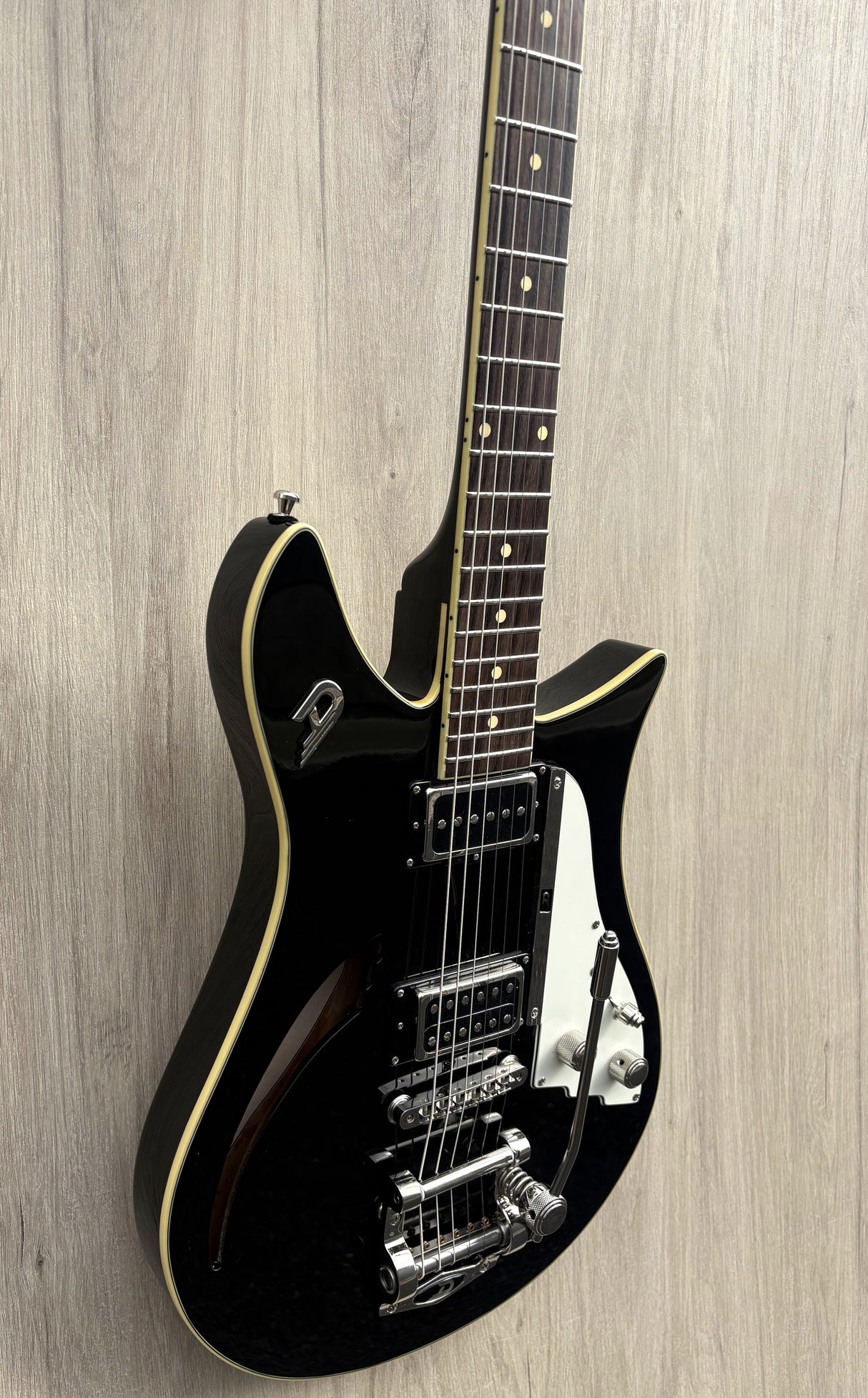 Duesenberg Double Cat Semi-Hollow Electric Guitar in Black
