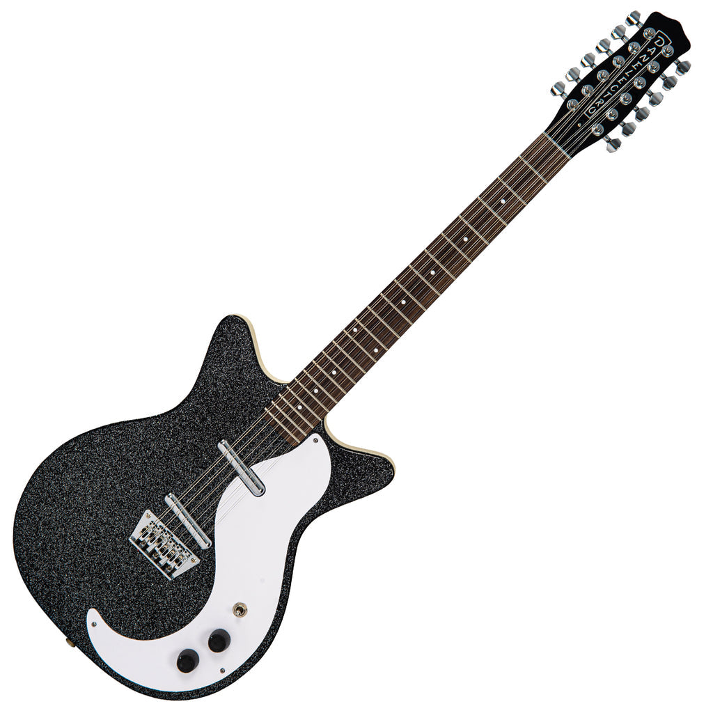 Danelectro 59 12 String Electric Guitar Black Sparkle