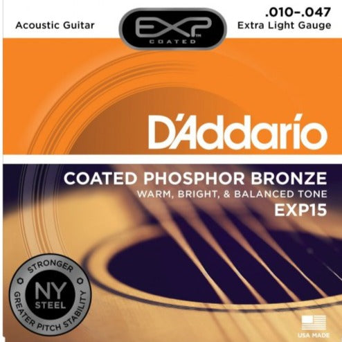 D Addario EXP15 Coated Phosphor Bronze 10-47