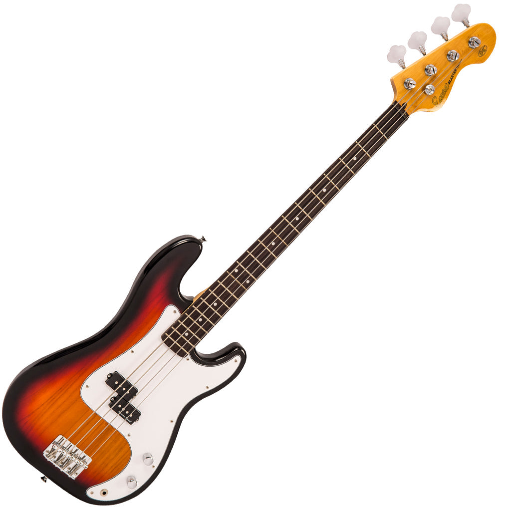 Encore E4SB Bass Guitar - 3 Tone Sunburst