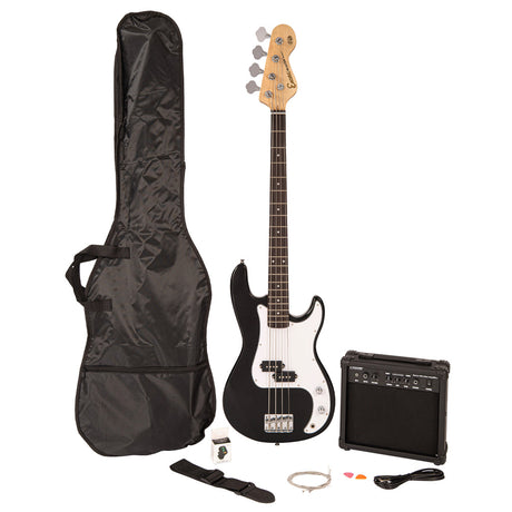 Encore Blaster E40 Bass Guitar Pack - Gloss Black