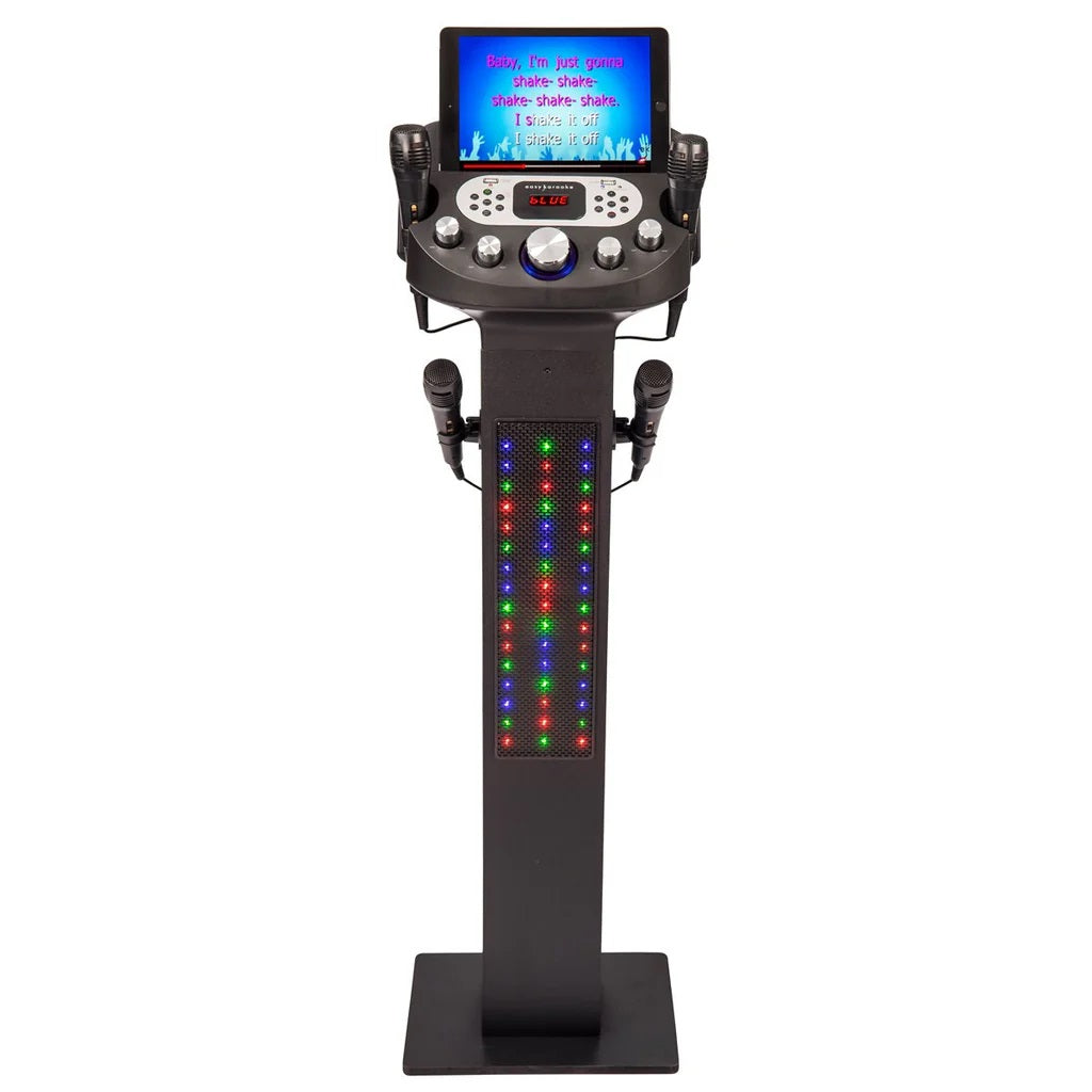 Easy Karaoke Smart Bluetooth  Karaoke System + 4 Wired Microphones