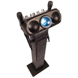 Easy Karaoke Smart Bluetooth  Karaoke System + 4 Wired Microphones
