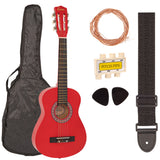 Encore 1/2 Size Classical Guitar Pack - Metallic Red