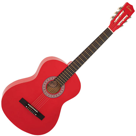 Encore Full Size Classic Guitar Pack  Red