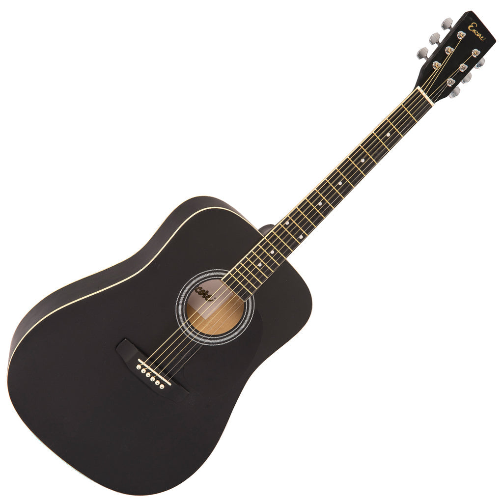 Encore EW100 Acoustic Guitar - Black