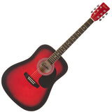 Encore Acoustic Guitar - Redburst