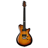 Godin LGXT 3 Voice Electric Guitar Cognac Burst Flame