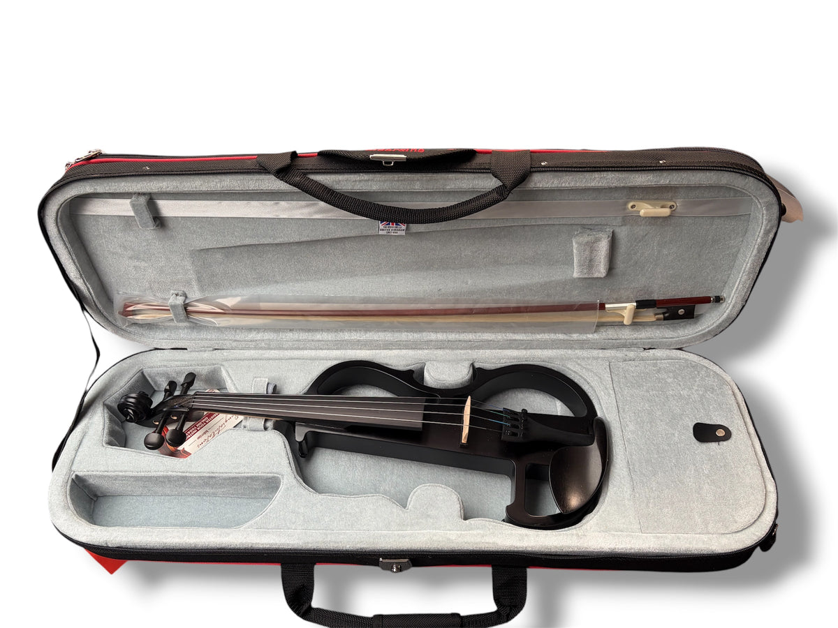 Hidersine HEV1 Electric Violin Outfit 4/4 Black Satin B Stock