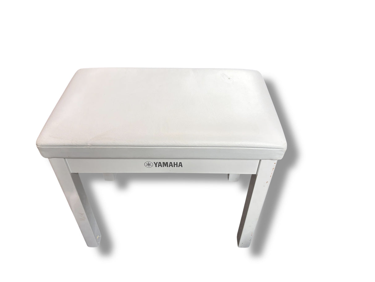 Yamaha Deluxe Polished White Piano Bench