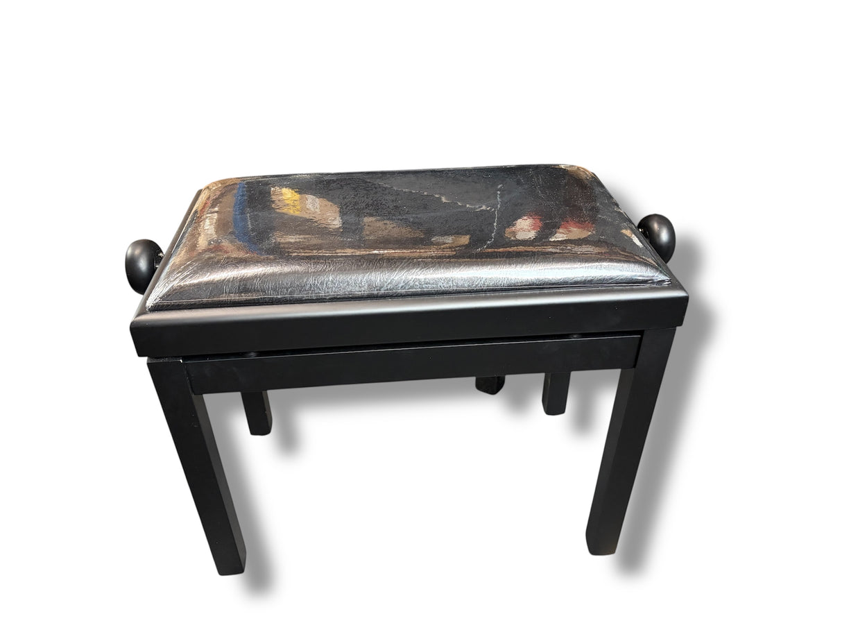 Stagg Adjustable Piano Bench Black Matt Vinyl Top