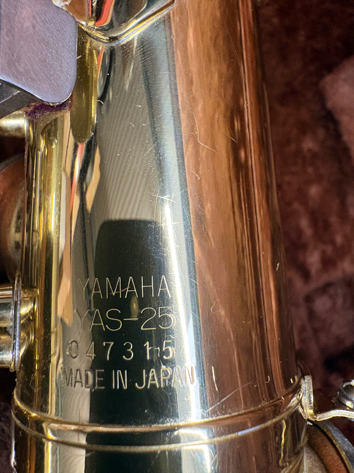 Yamaha YAS25 alto saxophone outfit