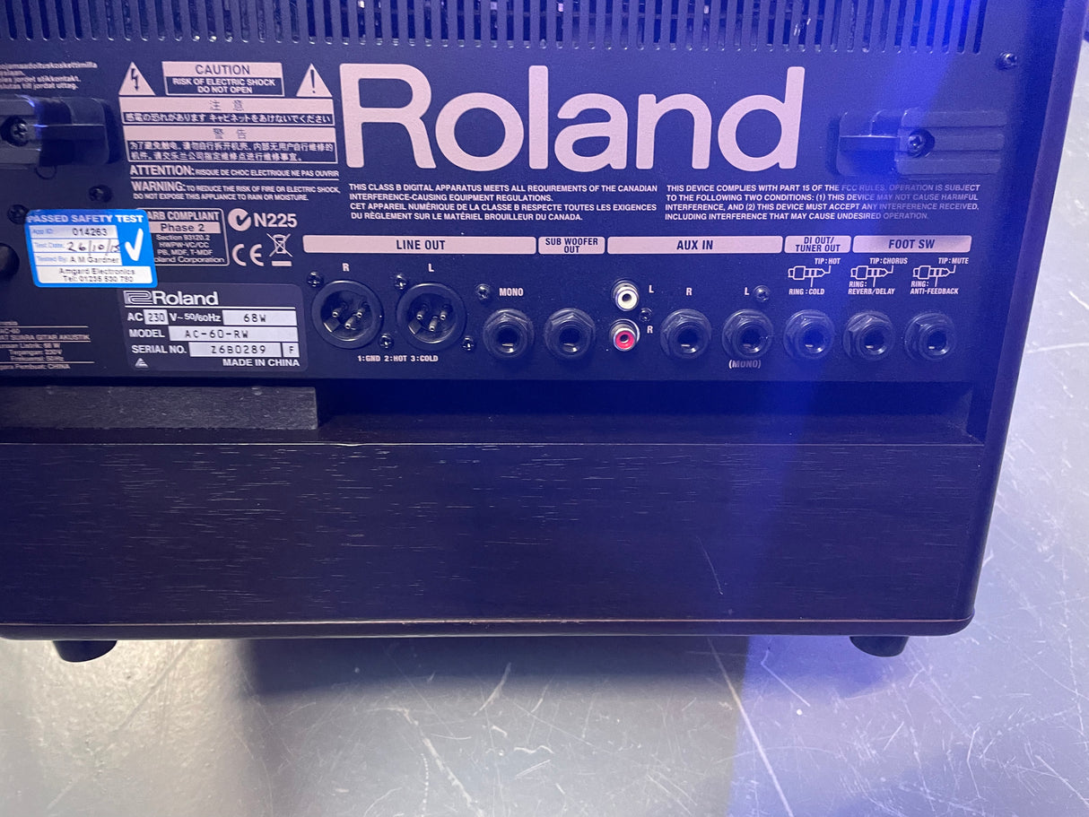 Roland AC60 Acoustic Chorus Guitar Amplifier - Rosewood