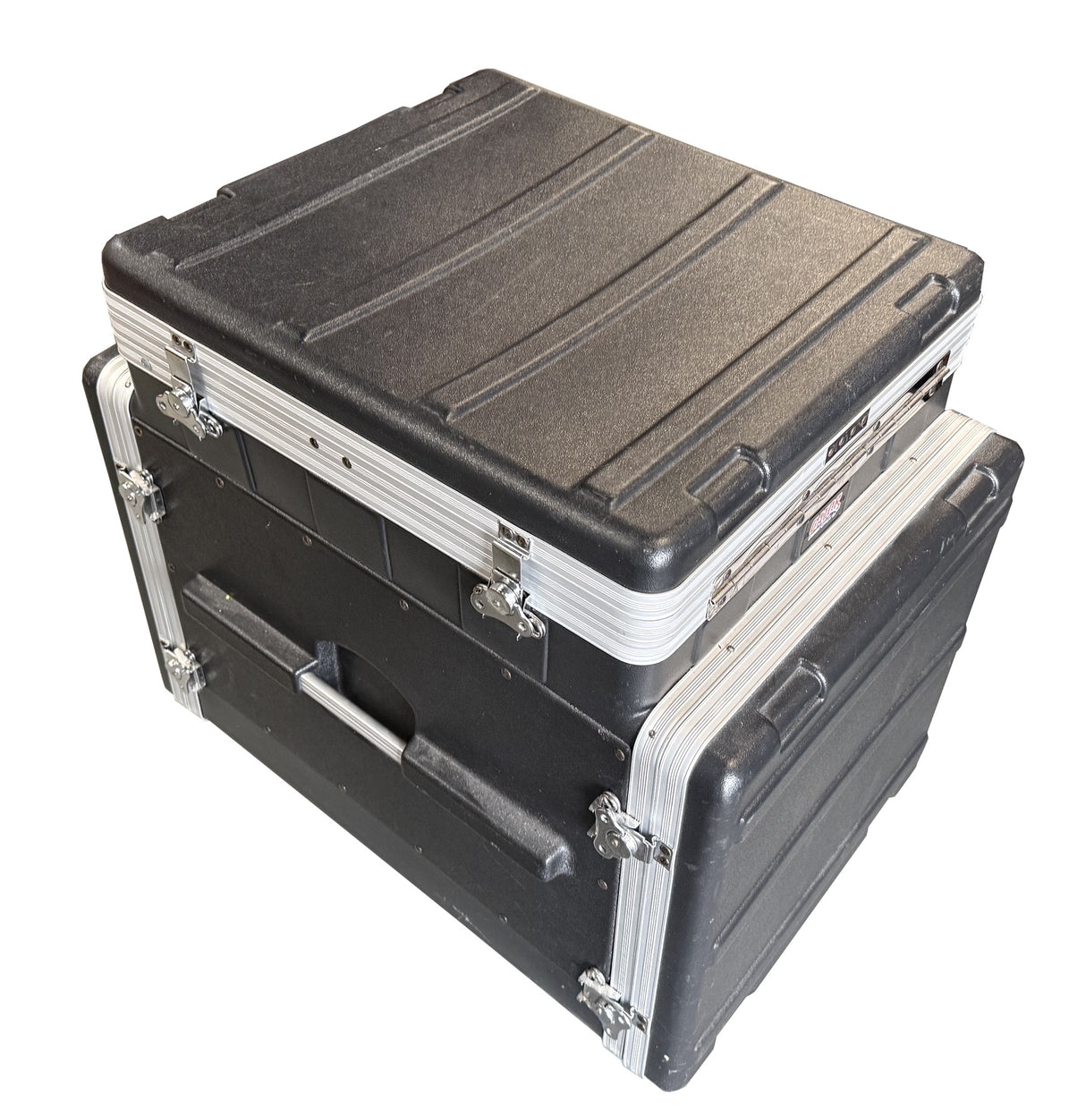 Gator GRC-12X10 PU Soundcheck Console Rack Case 12U Top 10U Side With Casters