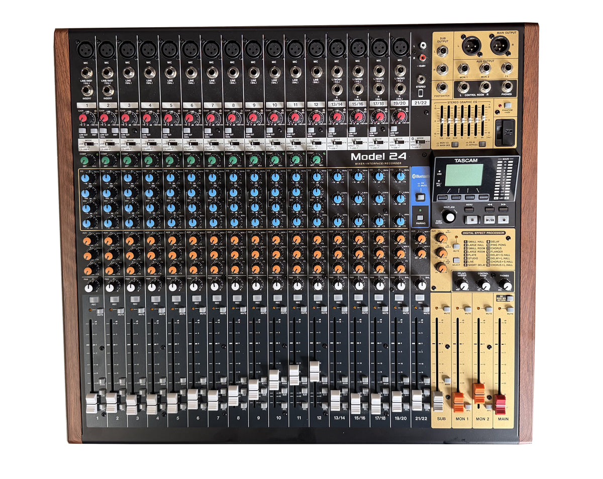 Tascam Model 24 Analogue Mixer With 24-Track Recorder