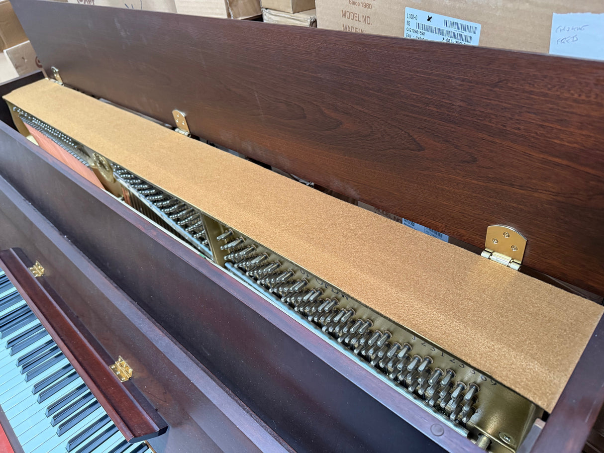Yamaha B1 Upright Acoustic Piano - Open Pore Dark Walnut