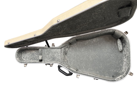 Hiscox Dreadnought Acoustic Hard Case White and Silver