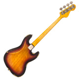 Vintage V74 Icon Left Hand Fretless Bass - Sunset Sunburst