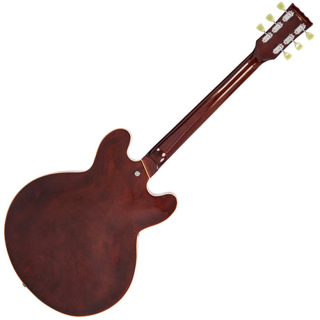 Vintage VSA500 ReIssued Semi Acoustic Guitar Left Hand - Natural Walnut